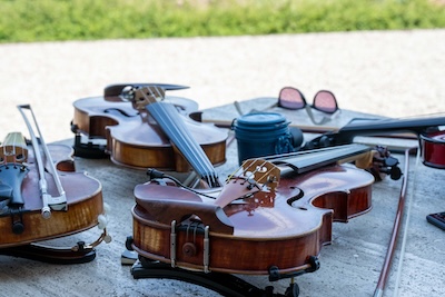 Camp jam session at Borgo Solario