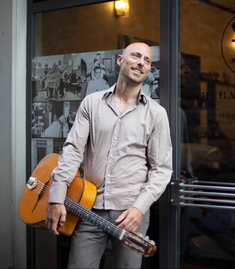 Dario Napoli with guitar